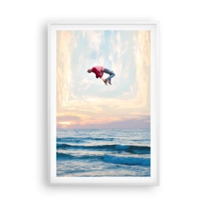 Affiche dans un cadre blanc - Poster - Vers une autre dimension - 61x91 cm