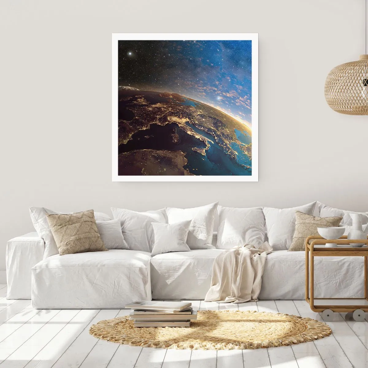 Affiche - Poster - Regardons-nous de loin - 60x60 cm