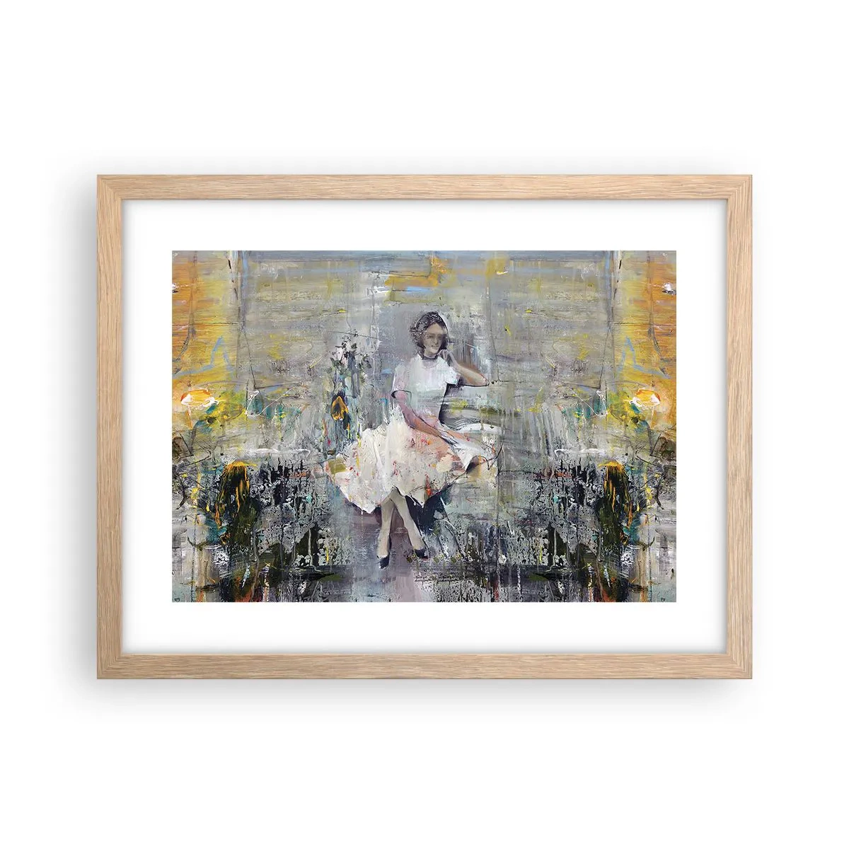 Affiche dans un chêne clair - Poster - Classique et moderne - 40x30 cm