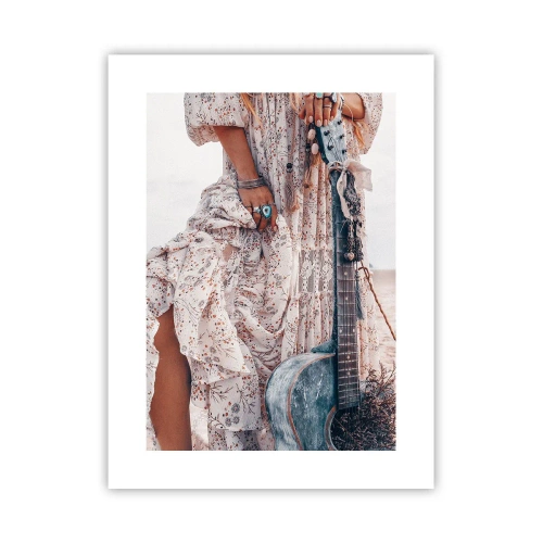 Affiche - Poster - Enfant de fleur en route - 30x40 cm