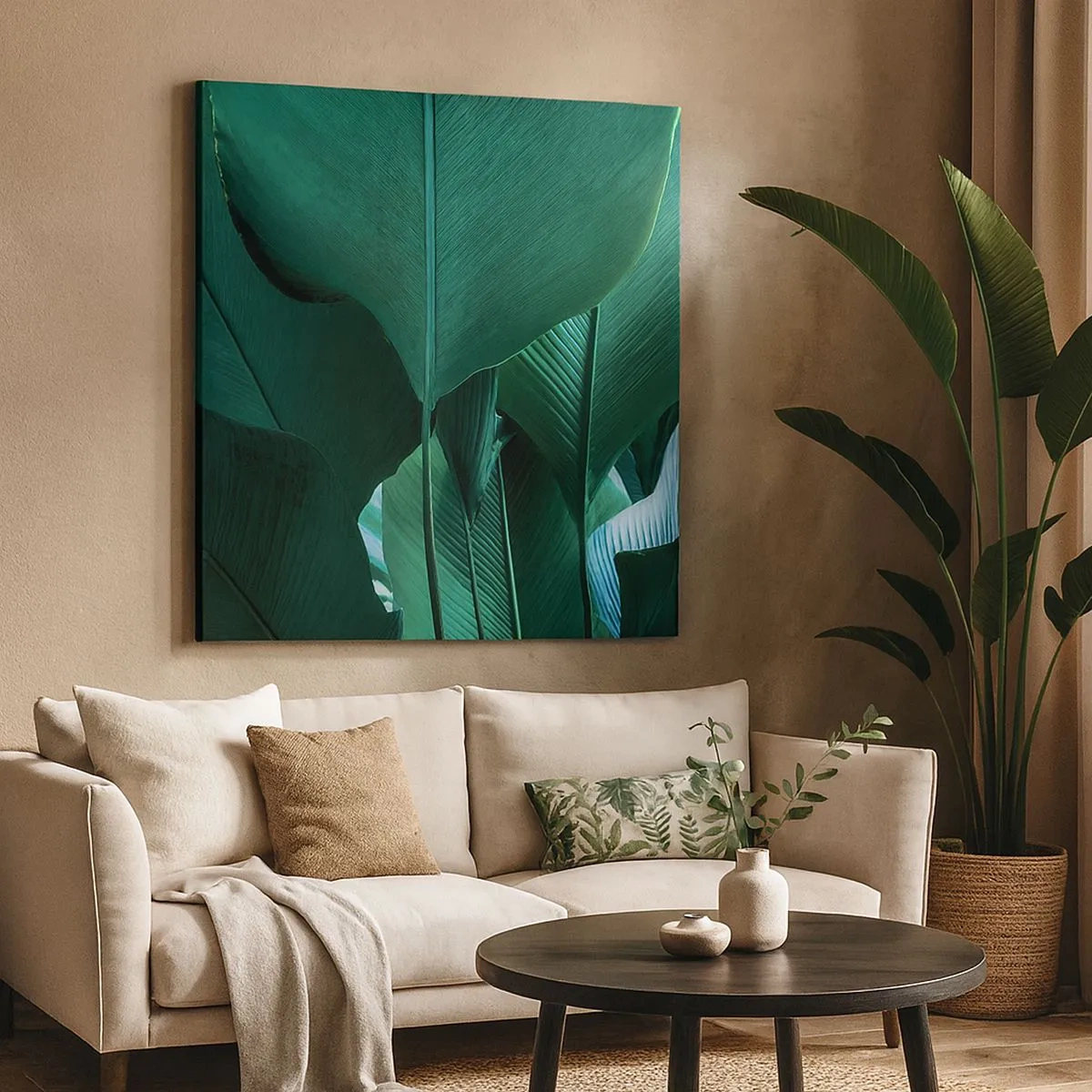 Impression sur toile - Image sur toile - Tourné vers la lumière - 30x30 cm