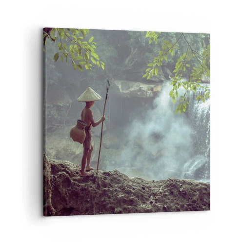 Impression sur toile - Image sur toile - Lier d'amitié avec la nature - 60x60 cm