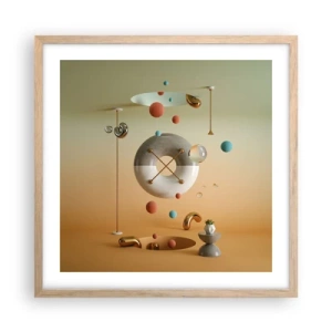 Affiche dans un chêne clair - Poster - Tout peut arriver - 50x50 cm