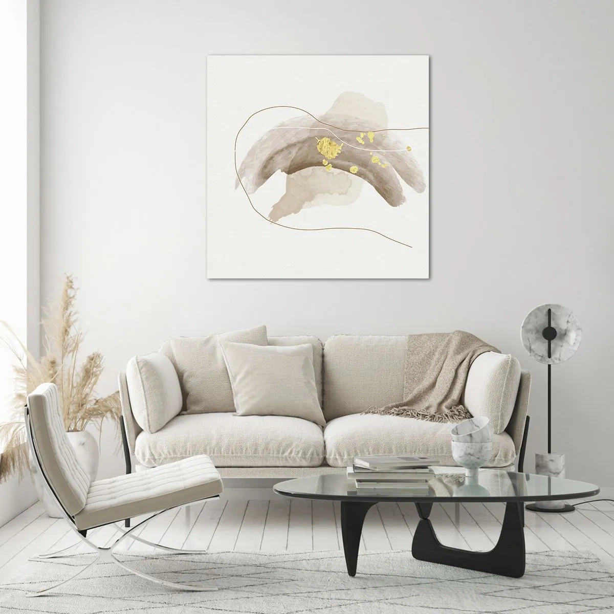 Impression sur verre - Image sur verre - rencontré dans l'espace - 70x70 cm