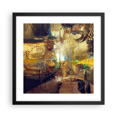 Affiche dans un cadre noir - Poster - Froid, tiède, chaud - 40x40 cm