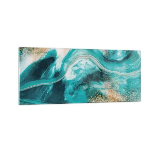 Impression sur verre - Image sur verre - Rivière d'or - 100x40 cm