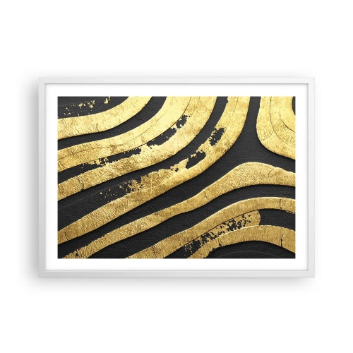 Affiche dans un cadre blanc - Poster - Tout coule - 70x50 cm