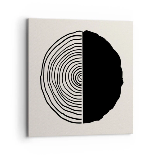 Impression sur toile - Image sur toile - Moitié-moitié - 70x70 cm