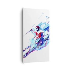 Impression sur toile - Image sur toile - Ruée folle vers la joie - 65x120 cm