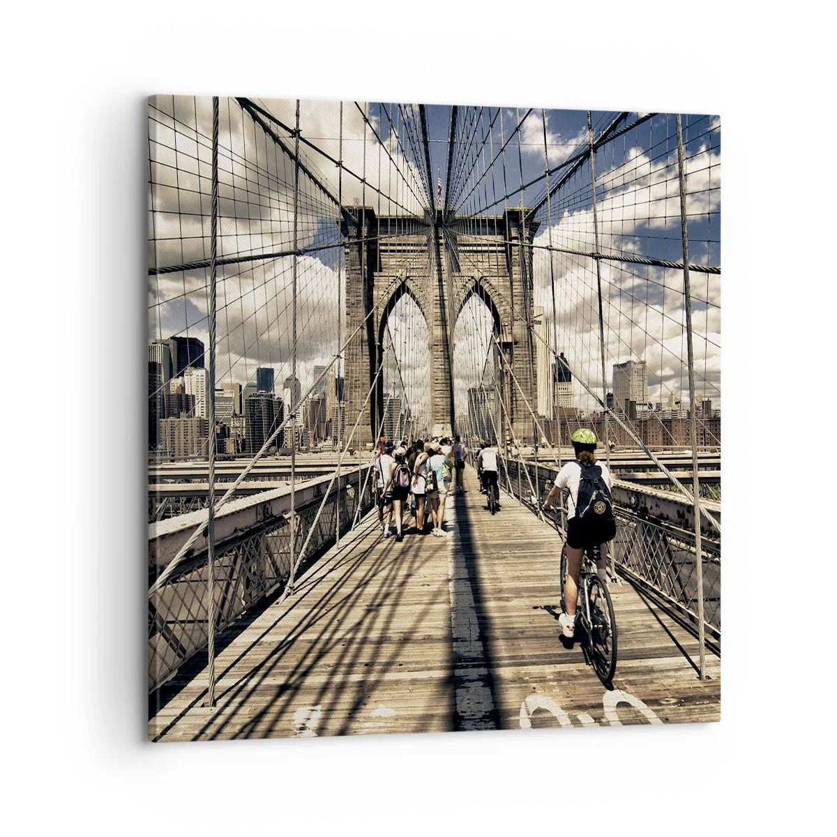 Impression sur toile - Image sur toile - Directement en plein coeur de la ville - 60x60 cm