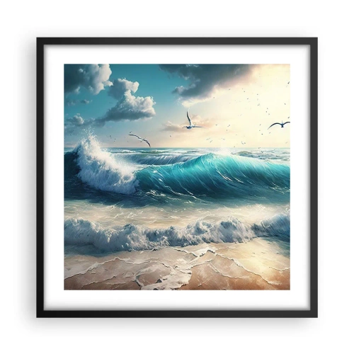 Affiche dans un cadre noir - Poster - Ça bourdonne seulement pour toi - 50x50 cm