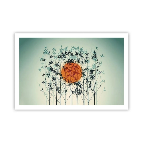 Affiche - Poster - Soleil japonnais - 91x61 cm