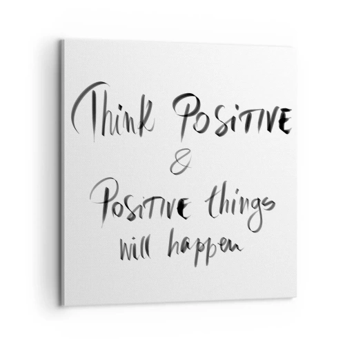 Impression sur toile - Image sur toile - Comment vivre? - 60x60 cm