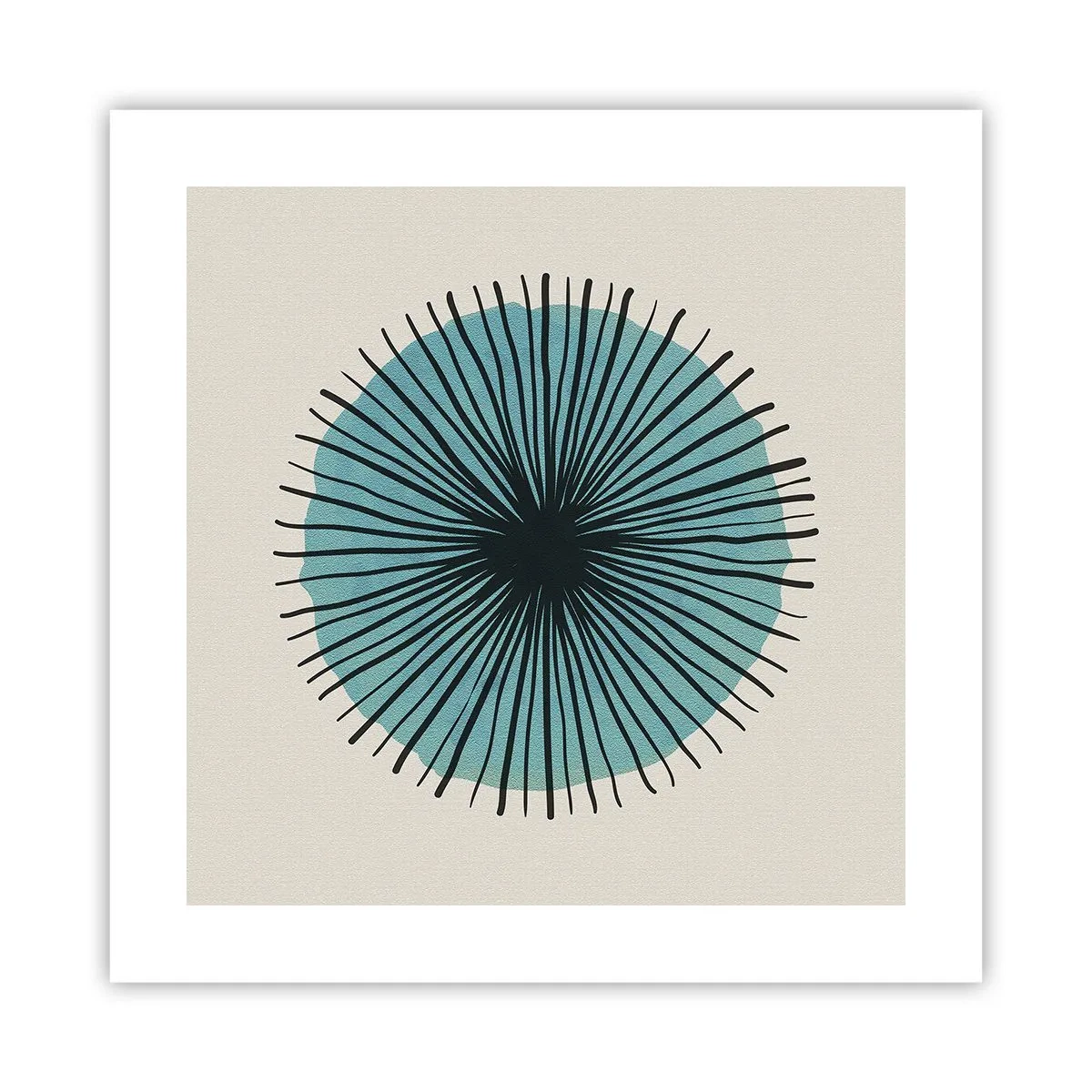 Affiche - Poster - Rayonnant dans l'azur - 40x40 cm