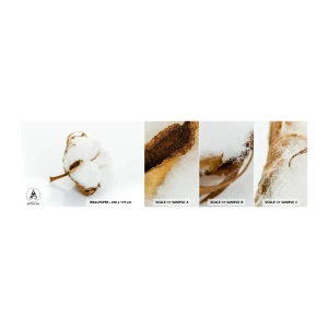 Échantillon de Papier Peint Autocollant Deluxe Sticker - Doux par nature - Coton, Minimaliste, Fleur - 100x30 cm