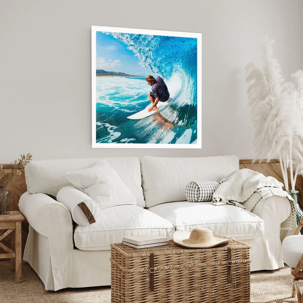 Affiche - Poster - Danse avec les vagues - 60x60 cm