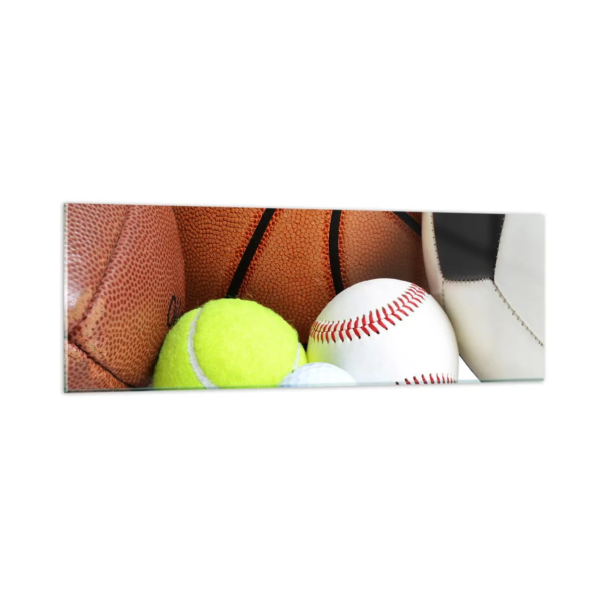 Impression sur verre - Image sur verre - Le football nous connecte ! - 90x30 cm