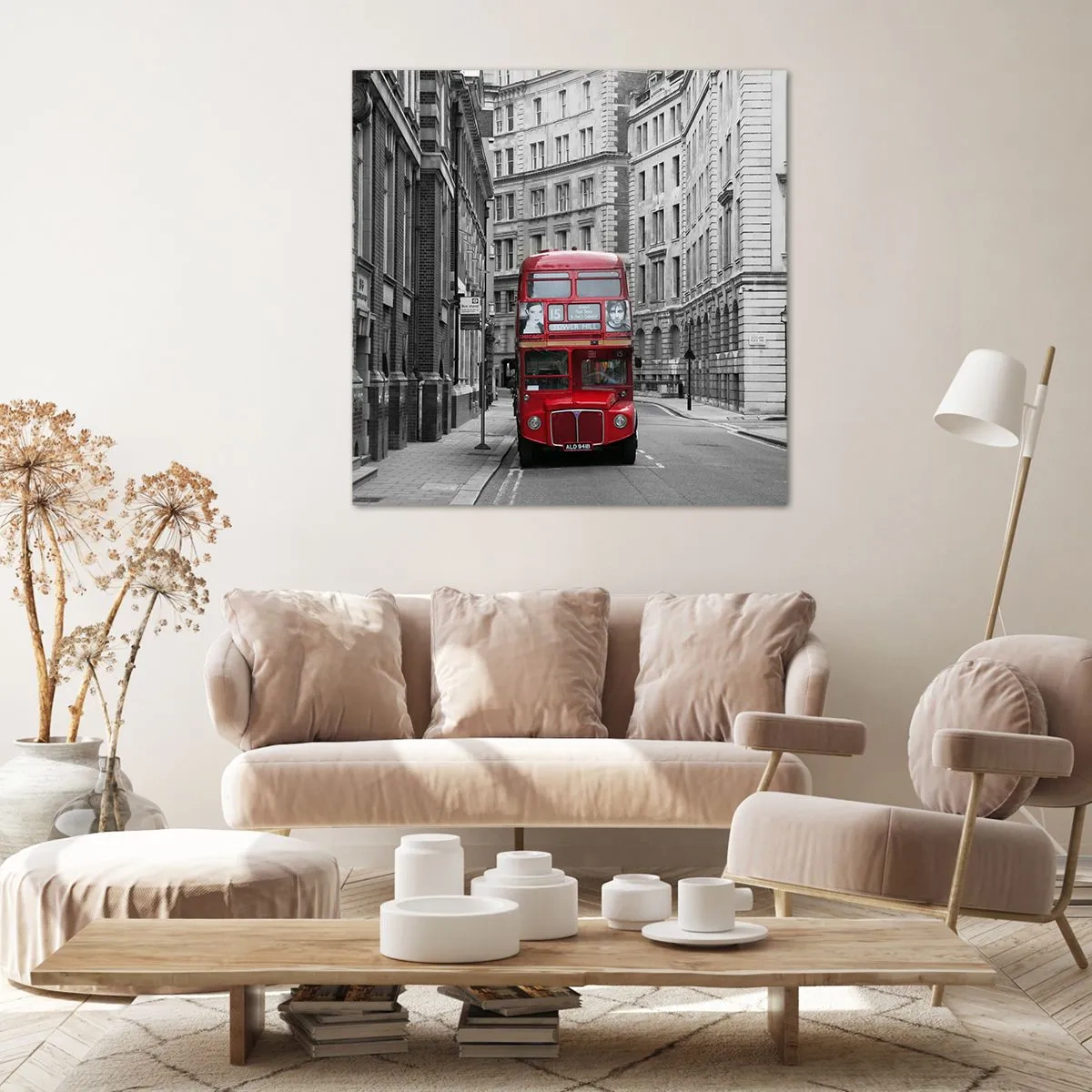 Impression sur toile - Image sur toile - La vie de tous les jours ne doit pas être grise - 60x60 cm