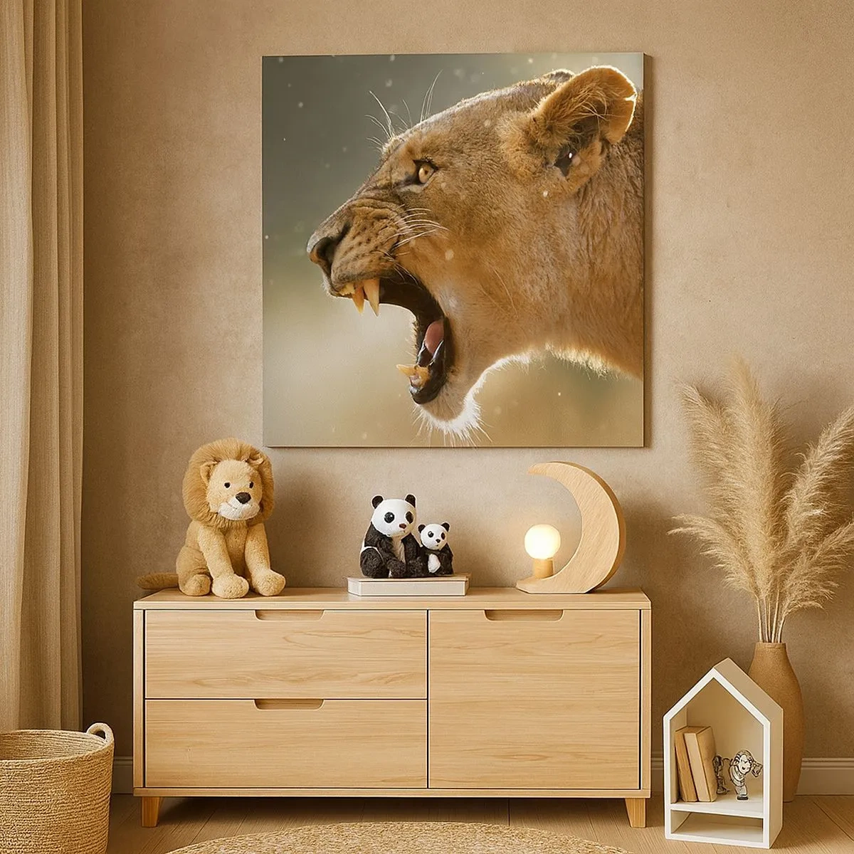 Impression sur toile - Image sur toile - Essayez de ne pas écouter - 30x30 cm