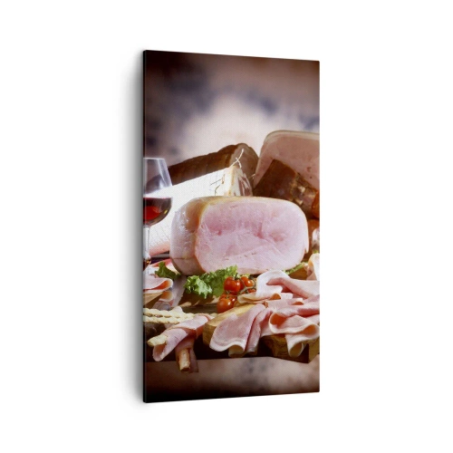 Impression sur toile - Image sur toile - Un rêve culinaire avec une carafe - 45x80 cm