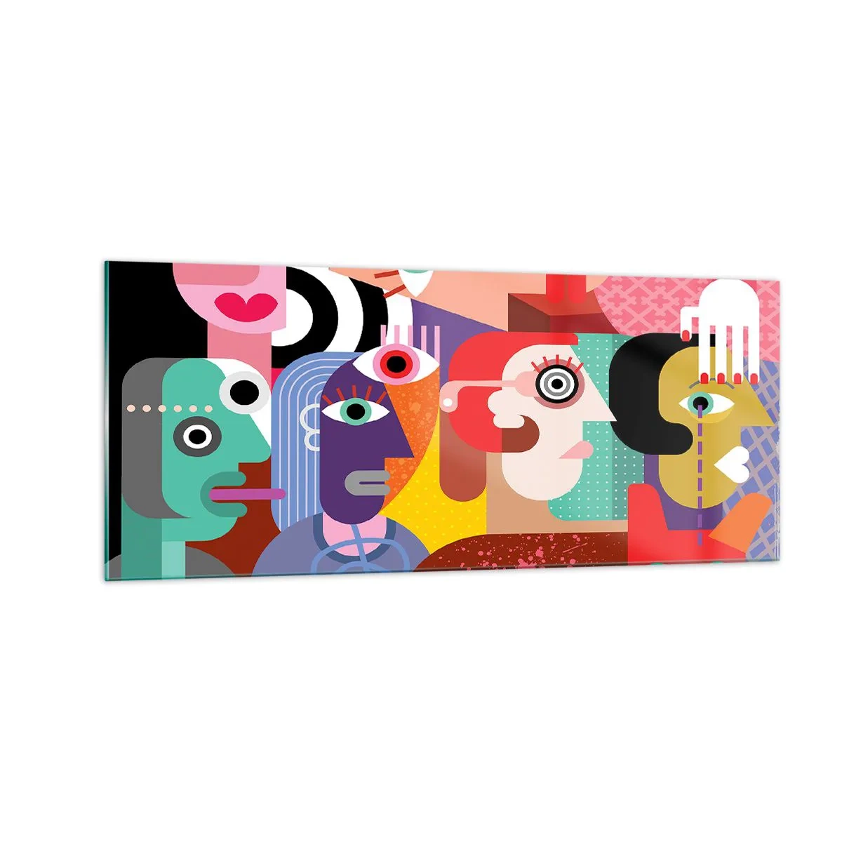 Impression sur verre - Image sur verre - Nous par M. Picasso - 100x40 cm