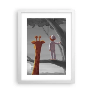 Affiche dans un cadre blanc - Poster - Cela arrive vraiment - 30x40 cm