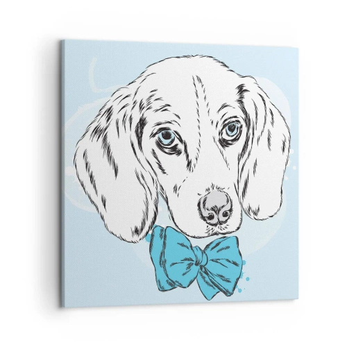 Impression sur toile - Image sur toile - L'élégance du chien - 50x50 cm