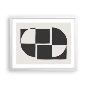 Affiche dans un cadre blanc - Poster - Antithèse - Synthèse - 50x40 cm