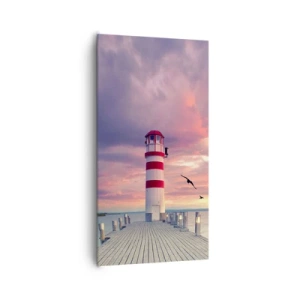 Impression sur toile - Image sur toile - C'est l'heure d'aller au port - 65x120 cm