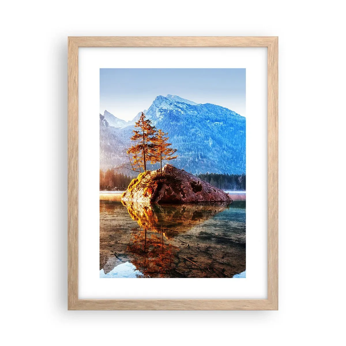 Affiche dans un chêne clair - Poster - La nature sous un nouveau jour - 30x40 cm