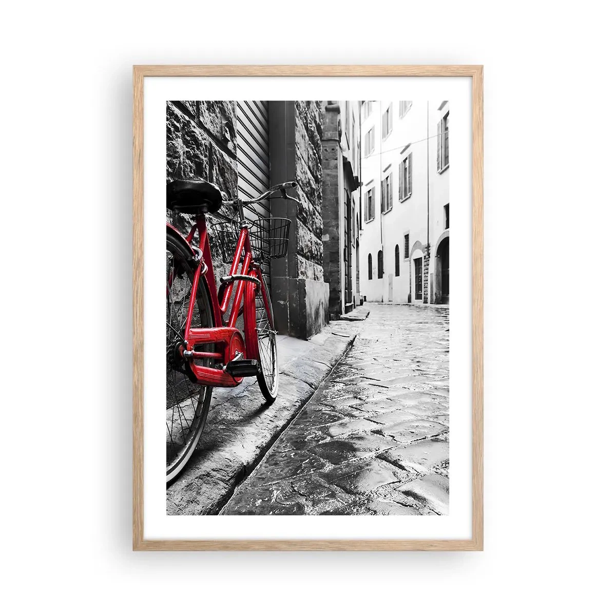 Affiche dans un chêne clair - Poster - La vraie beauté ne vieillit pas - 50x70 cm