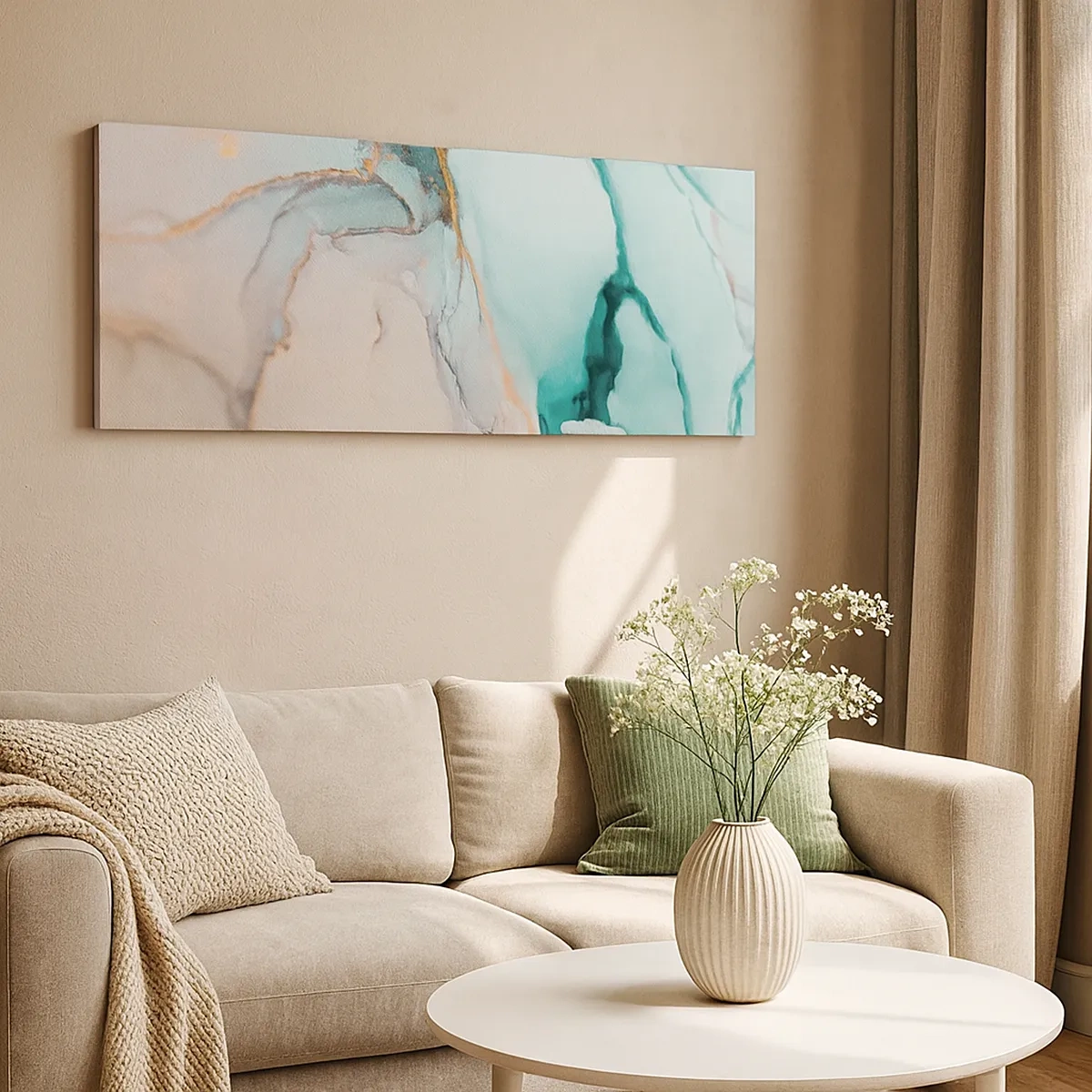 Impression sur toile - Image sur toile - Danse des formes et des couleurs - 30x30 cm