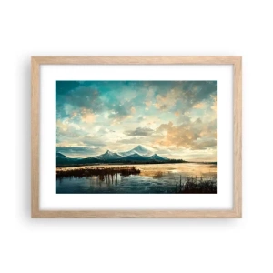 Affiche dans un chêne clair - Poster - Sous la protection du ciel - 40x30 cm