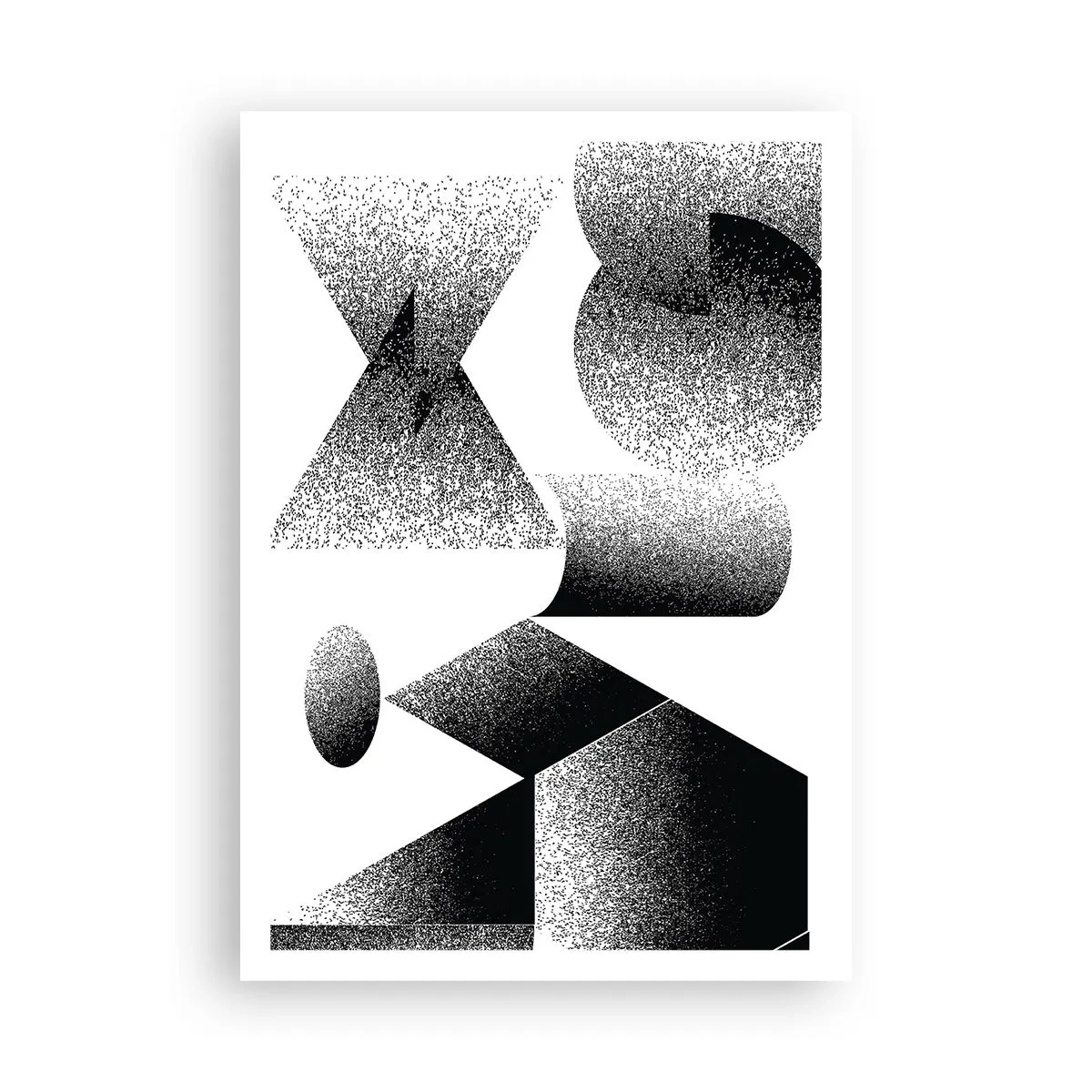 Affiche - Poster - Angles et ovales - 70x100 cm