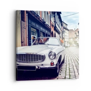 Impression sur toile - Image sur toile - Le passé est aujourd'hui - 30x30 cm