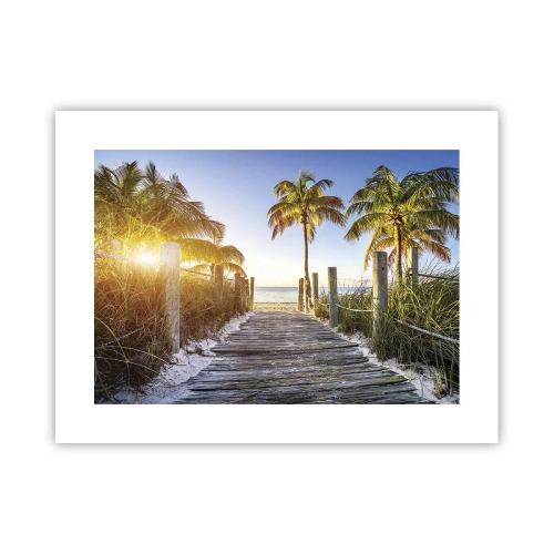Affiche - Poster - Directement au paradis - 40x30 cm