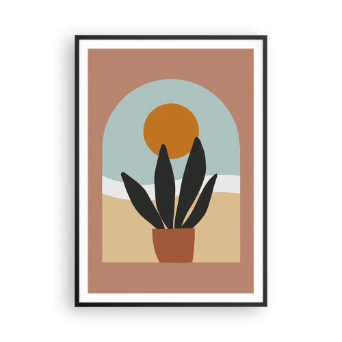 Affiche dans un cadre noir - Poster - Petits bonheurs - 70x100 cm