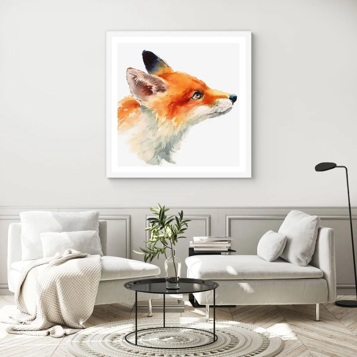 Affiche dans un cadre blanc - Poster - Vous ne pouvez jamais être trop prudent - 50x50 cm