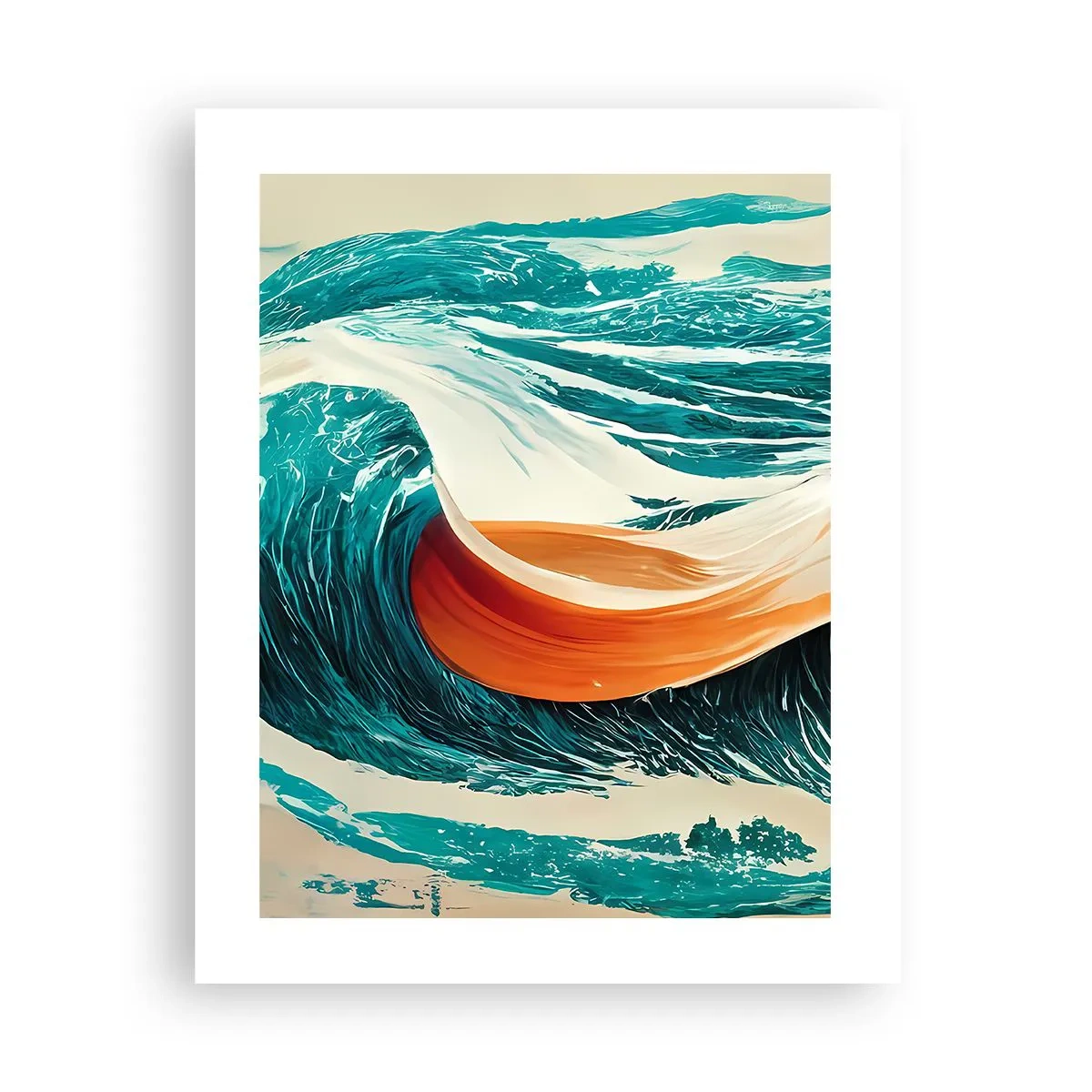 Affiche - Poster - Le rêve d'un surfeur - 40x50 cm