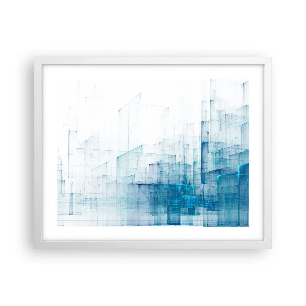 Affiche dans un cadre blanc - Poster - Comment l’espace s’est formé - 50x40 cm