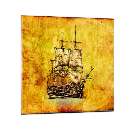 Impression sur verre - Image sur verre - En direction de l'ile de la tortue ! - 30x30 cm