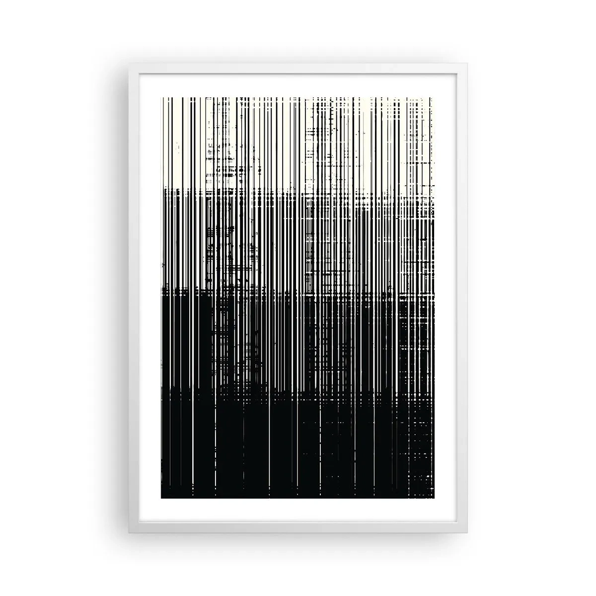 Affiche dans un cadre blanc - Poster - Ondes et vibrations - 50x70 cm