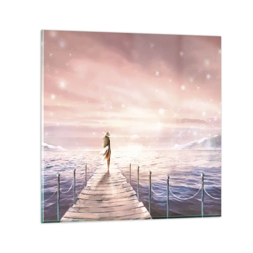 Impression sur verre - Image sur verre - A la lumière d'un rêve - 30x30 cm