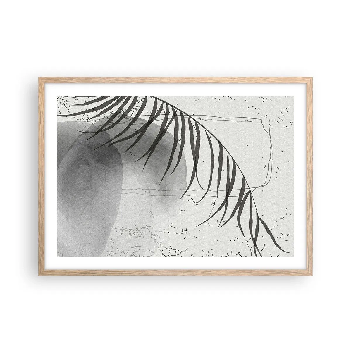 Affiche dans un chêne clair - Poster - L'exotisme subtil de la nature - 70x50 cm