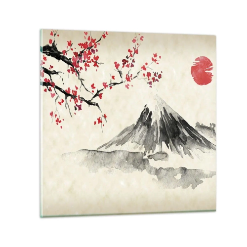 Impression sur verre - Image sur verre - Tomber amoureux du Japon - 30x30 cm