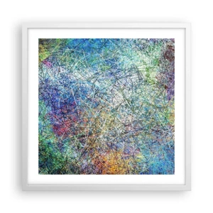 Affiche dans un cadre blanc - Poster - Ce n'est pas si simple - 50x50 cm