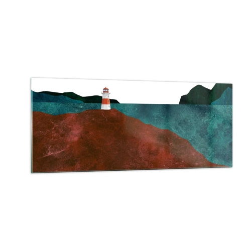 Impression sur verre - Image sur verre - En regardant la mer - 100x40 cm