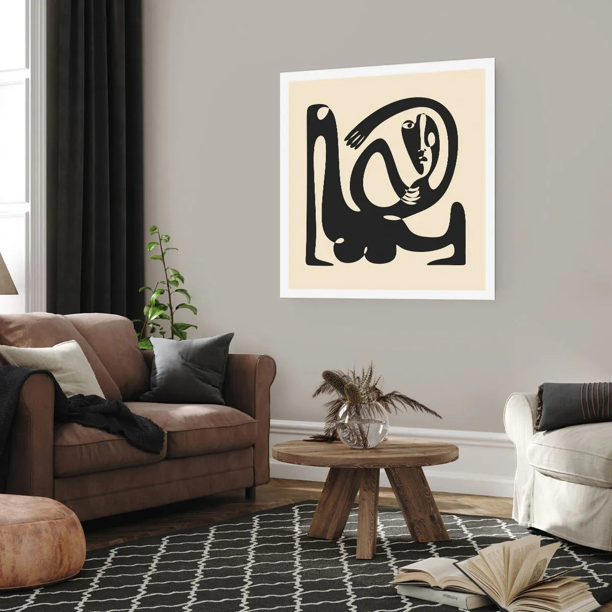 Affiche - Poster - Presque du Picasso - 30x30 cm