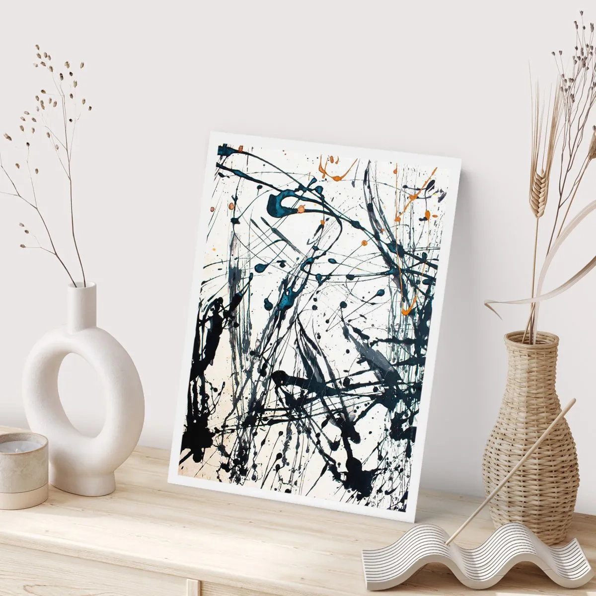 Affiche - Poster - Abstraction expressionniste - 30x40 cm