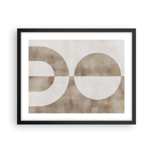 Affiche dans un cadre noir - Poster - Similitudes et différences - 50x40 cm